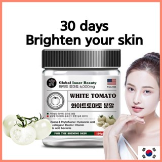 (Made in Korea) Crystal Tomato Powder 120g มะเขือเทศขาว ช่วย ให้ ผิว ขาว อาหารเสริมผิวขาว