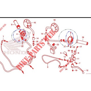 ปะกับแฮนด์ ประกับไฟเลี้ยว rebel 500 สวิทช์แฮนด์ซ้าย ขวา honda rebel 500 2020-2022 สภาพตามรูป พร้อมใช้งาน