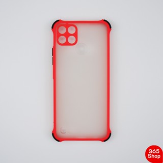 เคส Realme C21Y C25Y เคสแข็งหลังขุ่น ขอบสีนิ่ม กันกระแทก