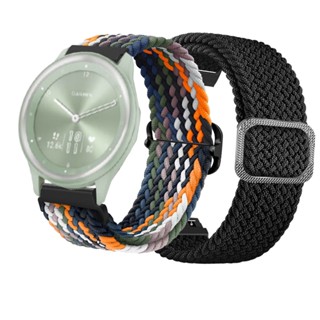 สายนาฬิกาข้อมือไนล่อน แบบยืดหยุ่น สามารถปรับได้ สําหรับ garmin vivomove sport / garmin vivomove trend