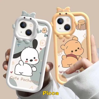 เคสโทรศัพท์มือถือ ลายการ์ตูนหมีพูห์ สําหรับ OPPO A15 A17 A17K A95 A55 A96 A12 A16 A54 A57 A16K A5s A3s A74 A76 A16E A7 A52 A53 A31 A5 A9 A33 A92 A94 A16s Reno 7 5 5F 6 7Z A1K A36 เคสเลนส์กล้อง