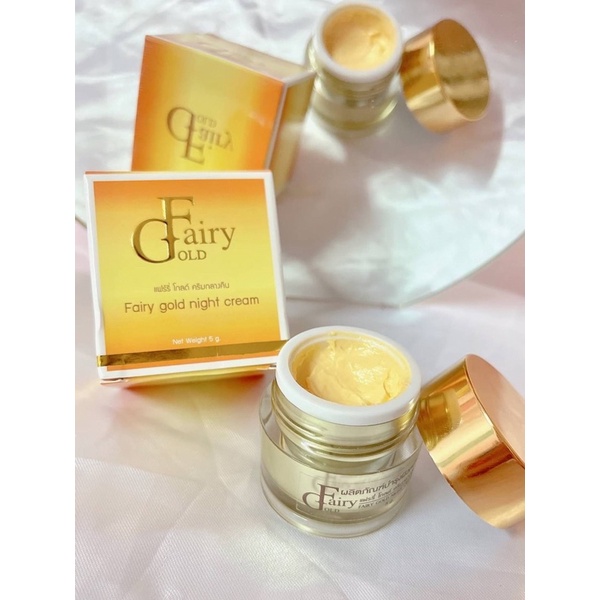 เนื้อครีมสูตรเดิมแฟร์รี่โกลด์ไนท์ครีม fairy gold night cream ของแท้‼️(ครีมกลางคืนแฟร์รี่โกลด์)