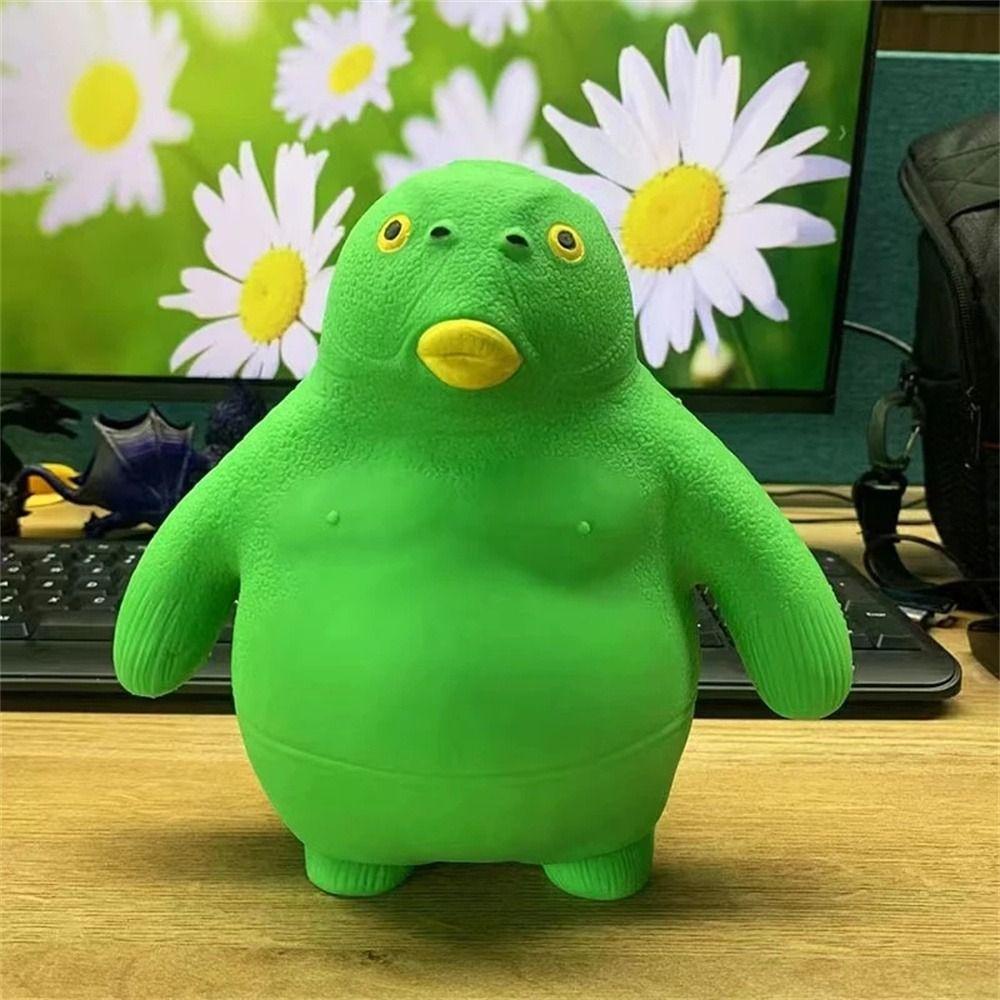 UNUF บีบปลาสีเขียวของขวัญเด็กสัตว์ของเล่น Fidget ของเล่น Spongy ใหญ่ยักษ์บีบของเล่น ราคา ถูกที่สุด ดีลบีเคเค แกลเลอรีภาพที่ 2