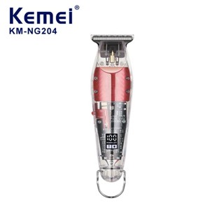 เครื่องตัดผมไฟฟ้า หน้าจอ Led Kemei KM-NG-204 แบบมืออาชีพ สําหรับผู้ชาย