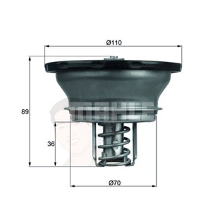 THD 3 82 วาล์วน้ำ HD D9 D11 D13 / Truck, Bus 20463750 (ยี่ห้อ MAHLE)