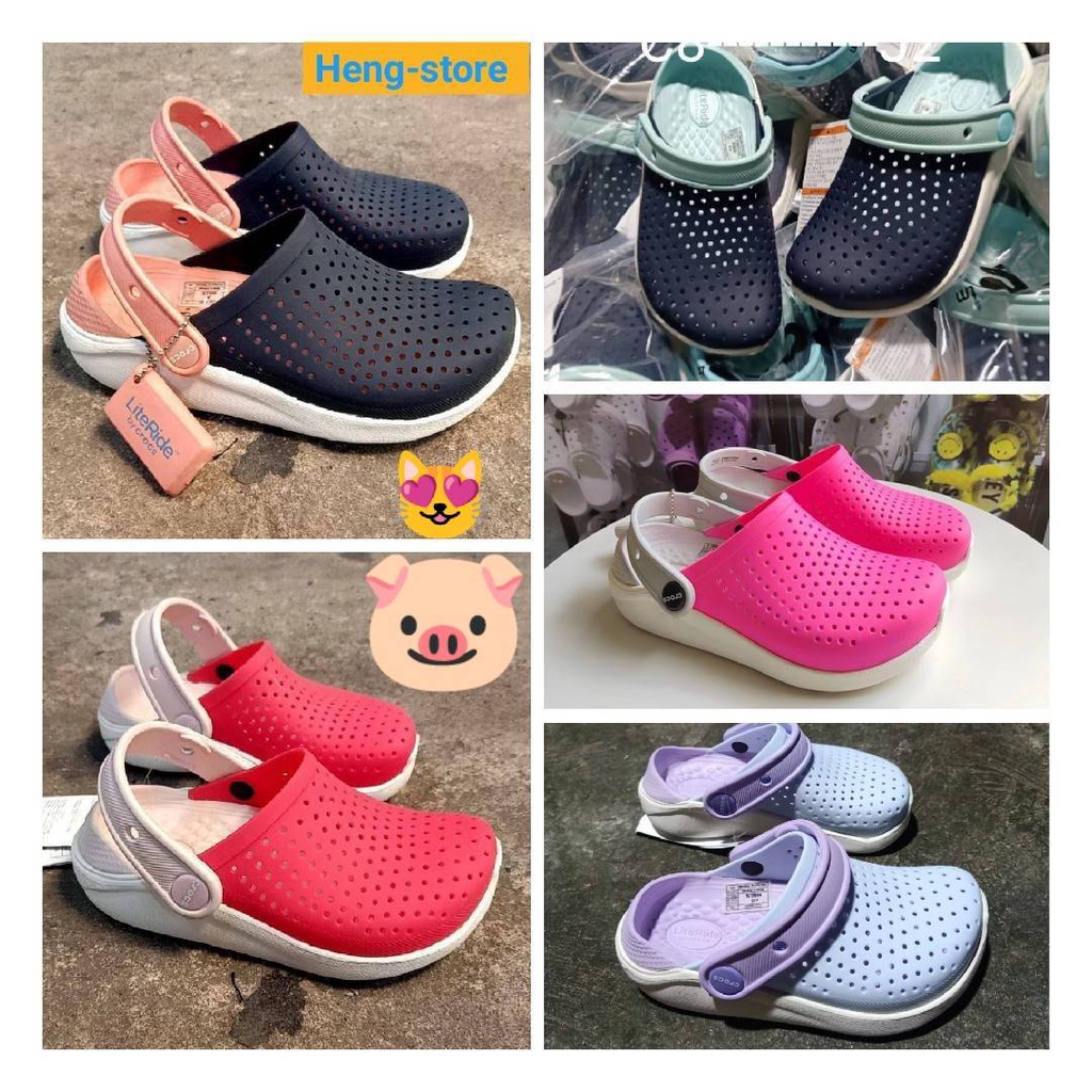 โปรใหม่ซื้อ 1 แถมตุ๊กตา 2ชิ้น Crocs LiteRide Clog รองเท้าcrocsเด็ก