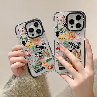 Casetify เคสโทรศัพท์มือถือแบบนิ่ม TPU ใส ลายโปเกม่อนโก สําหรับ iPhone 14 13 12 11 Pro MAX IX XS MAX XR iPhone 6 6s 7 8 Plus