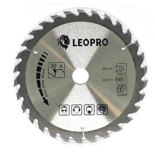 LEOPRO 622007 LP03008 ใบเลื่อยวงเดือน 7"x30T 180mm×22.2/20/16mm + 30T (1 ใบ/แพ็ค)