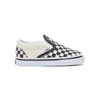 [ของแท้ ส่งฟรี จากไทย] VANS TODDLER CHECKERBOARD SLIP-ON V