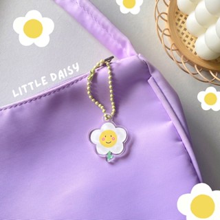 พร้อมส่ง ♡ Little Daisy Acrylic Keychain - พวงกุญแจดอกเดซี่ พวงกุญแจอะคริลิค พวงกุญแจ จี้อะคริลิค Size 3 cm.