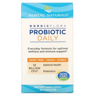 Nordic Naturals, Nordic Flora Probiotic Daily, 12 พันล้าน CFU, 60 แคปซูล