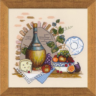 Rio-1303 Still Life With Cheese ชุดปักครอสติชลิขสิทธิ์แท้ ครอสติชไม่พิมพ์ลาย แบรนด์ Riolis