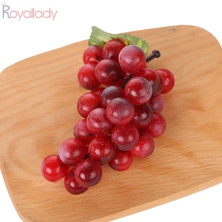 #ROYALLADY#home decor creative Bunch Lifelike Artificial Grapes Plastic Fake Fruit Food  Grape