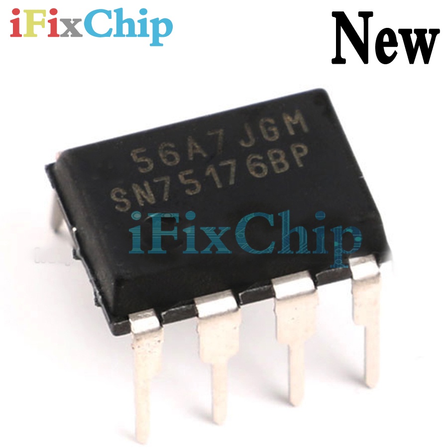 10 ชิ้นใหม่เอี่ยม SN75176BP DIP8 SN75176 DIP 75176