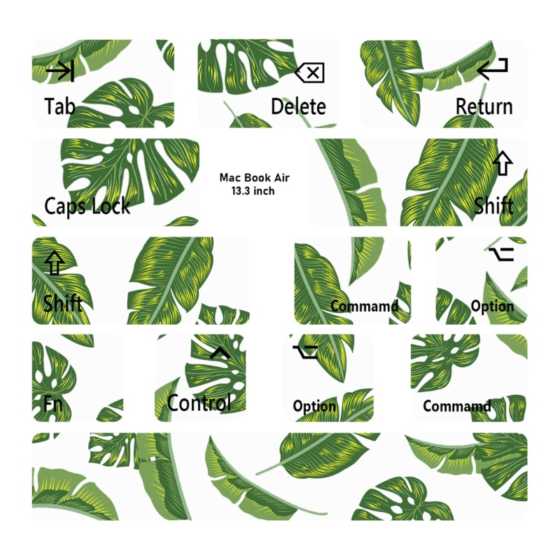 MIS สติ๊กเกอร์ปุ่มสติกเกอร์แป้นพิมพ์ภาษาอังกฤษโน้ตบุ๊คสําหรับสติ๊กเกอร์คอมพิวเตอร์ macair - รูปที่ 3