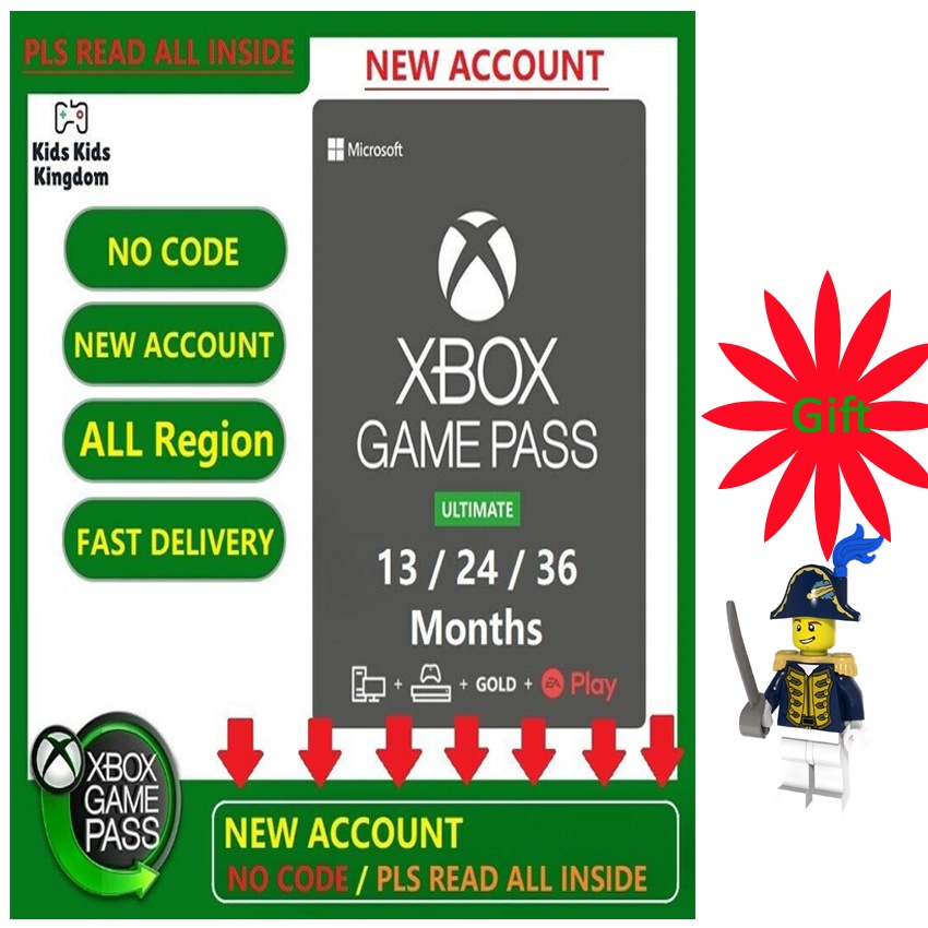 ของเล่นตัวต่อฟิกเกอร์ทหารเรือ USA Xbox Game Pass Ultimate members as