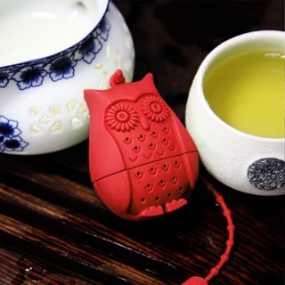 Pladao Houseware ที่กรองชา ซิลิโคน tea infuser ลายนกฮูก มี 6 สี