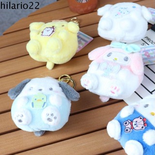 Hilario พวงกุญแจ จี้ตุ๊กตาการ์ตูน Pompompurin Pochacco Cinnamoroll ขนาดเล็ก พกพาง่าย พร้อมบักเกิล สําหรับห้อยกระเป๋า