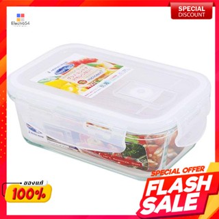 ซุปเปอร์ล็อค กล่องแก้ว สี่เหลี่ยมผืนผ้า รุ่น 6288 ขนาด 350 มล.Super Lock Rectangle Glass Box Model 6288 Size 350 ml.