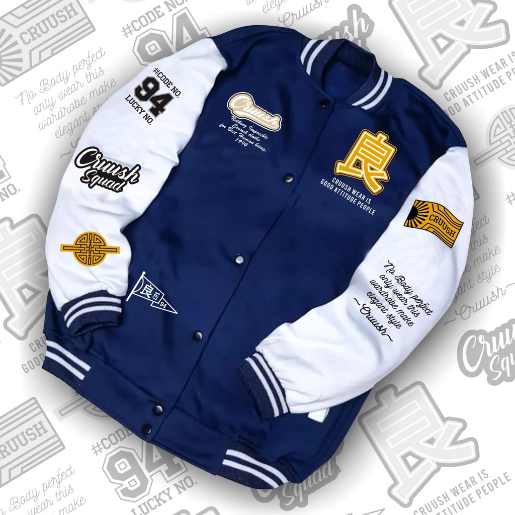 VARSITY JACKET/VARSITY BASEBALL JACKET สําหรับผู้ชายและผู้หญิงผู้ใหญ่ขนาด ML XL XXL