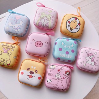 【ส่วนลด】กระเป๋าเก็บกุญแจ กระเป๋าสตางค์ ทรงสี่เหลี่ยม ขนาดเล็ก 7.5*7.5 ซม. กันฝุ่น ลายหมีชิบะอินุ วินนี่