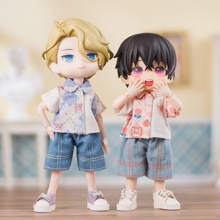 Ob11 เสื้อแขนสั้น กางเกงขายาว สําหรับตุ๊กตา YMY Nendoroid GSC YMY obitsu11 1/12 BJD