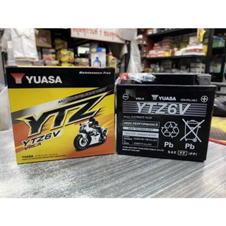 แบตเตอรี่ YUASA YTZ6V สำหรับรถมอเตอร์ไซค์ PCX ทุกรุ่น CLICK125-I ทุกรุ่น มีสินค้าตัวอื่นเกี่ยวกับมอเตอร์ไซค์ กดดูที่ร้าน