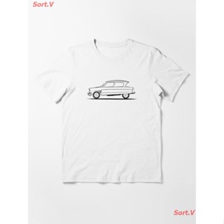 เสื้อวันพีช CAR Citroën Ami Citroen Ami 6 Black Essential T-Shirt เสื้อยืดพิมพ์ลาย เสื้อยืดโลโก้รถ