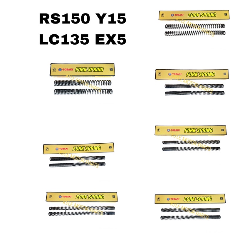 TOBAKI FORK TUBE SPRING SET RACING VF3i RS150 LC135 Y15 EX5