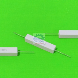 ตัวต้านทาน R เซรามิค ซีเมนต์ กระเบื้อง Ceramic Cement Resistor 10W #CR 10W (1 ตัว)