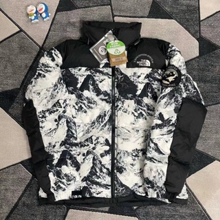 The NORTH FACE เสื้อแจ็กเก็ต คอปกตั้ง กันหิมะ ขนห่าน อบอุ่น สําหรับผู้ชาย NJ1DM91A