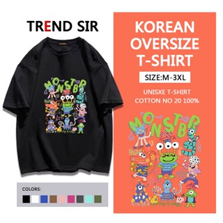 พร้อมส่ง🚀เสื้อยืด oversize เสื้อ cotton 100 unisex เสื้อยืดคอกลม เสื้อยืดเกาหลี เสื้อยืดแขนสั้น เสื้อผ้าแฟชั่น เสื้อยืด