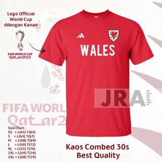 World CUP WORLD CUP 2022 WALES HOME COMBED 30s Clothes T-Shirt FIFA