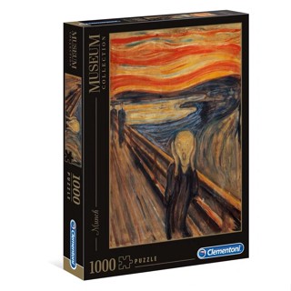 พร้อมส่ง-จิ๊กซอว์ The Scream😱Munch แบรนด์ Clementoni jigsaw puzzle 1000 ชิ้น