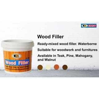 เคมีโป๊วไม้ สีโป้วไม้ อะคริลิกอุดโป๊ว บอสนี่ วู๊ด ฟิลเลอร์ BOSNY WOOD FILLER B218 แบบหลอด 250g.