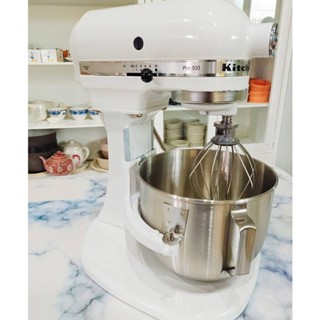 เครื่องผสมอาหาร KitchenAid Pro500 สีขาว 110V +แถมฟรีหม้อแปลงไฟ 500W เครื่องโชว์ *ไม่มีปัญหาต่อการใช้งาน*