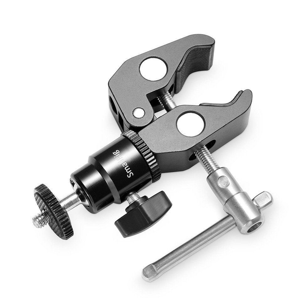 SmallRig Super Clamp Mount with 1/4" Screw Ball Head Mount 1124