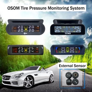 （ออกอากาศด้วยเสียง）TPMS เครื่องวัดลมยางไร้สาย TPMS Solar ชาร์จแบตด้วยโซล่าเซล เครื่องวัดลมยาง แรงดันลมยาง วัดลมยาง ล้อรถ