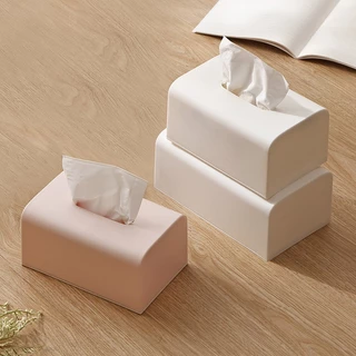 Goody Home กล่องทิชชู่ทรงยาว สี่เหลี่ยมผืนผ้า แบบมินิมอล มุมกล่องโค้งมน ได้รูป