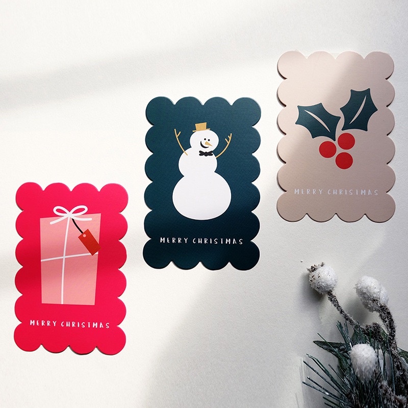 •พร้อมส่ง• โปสการ์ดวันคริสต์มาส การ์ดคริสต์มาส Christmas card [CSM-X]