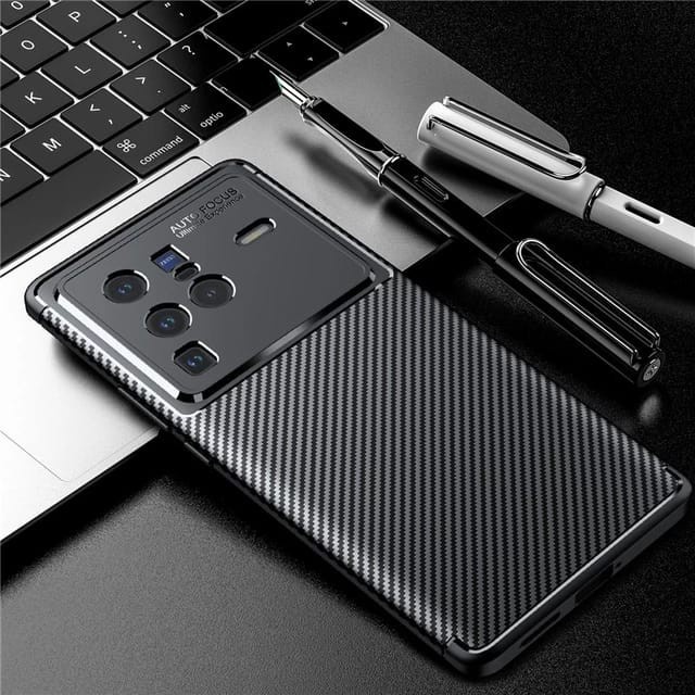 VIVO X80 / VIVO X80 PRO COVER SOFTCASE FOCUS CARBON SILICONE SOFT CASE CARBON - X80 PRO
