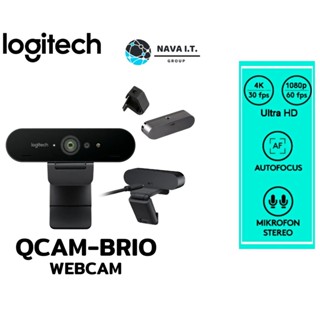 COINSคืน15%⚡FB9JMZV6⚡ LOGITECH QCAM-BRIO BRIO ULTRA HD PRO เว็บแคมเพื่อธุรกิจ เว็บแคม 4K พรีเมียมพร้อม HDR