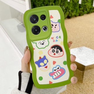 เคส OPPO Reno 8 5G เคส OPPO Reno 7Z 8Z Reno8 Z 5G เคสโทรศัพท์มือถือแบบนิ่ม ลายการ์ตูนน่ารัก ขอบหยัก สําหรับ