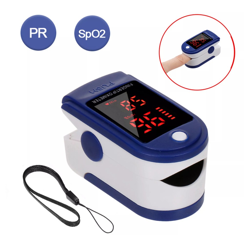 Docooler Digital Fingertip เครื่องวัดออกซิเจน ความดันเลือดเซ็นเซอร์ออกซิเจนความอิ่มตัวของMini SpO2 Monitor