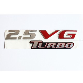 สติ๊กเกอร์ โลโก้ 2.5 VG TURBO ขนาด 17 x 4.3 cm. สำหรับติดฝาท้าย MITSUBISHI TRITON