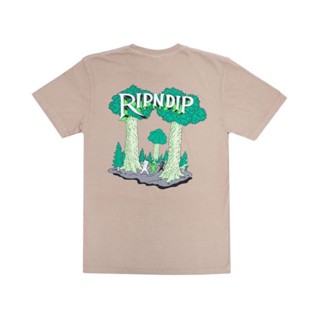 SLUM LTD - RIPNDIP F22 Strange Forest Tee Almond