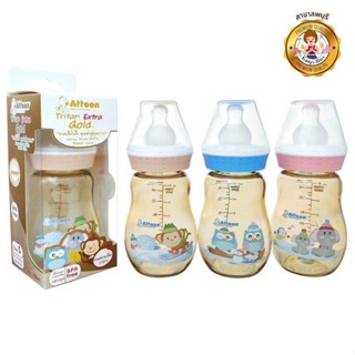 Attoon ขวดนมสีน้ำผึ้ง Tritan Gold /5Oz