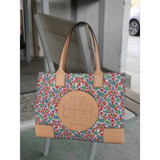 กระเป๋า Tory Burch รุ่น ELLA FLORAL QUILTED MINI TOTE BAG