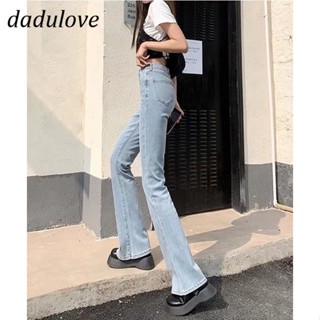 DaDulove💕 New Korean Version of Flared Jeans Niche High Waist Elastic Slim Pants Fashion Womens Clothing