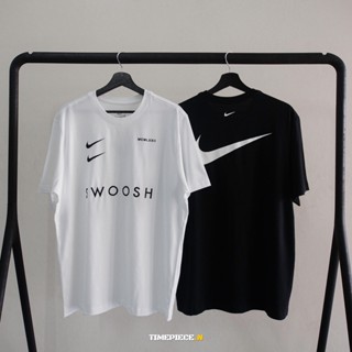 เสื้อคนอ้วนผญ Tee ✜☎Nike Sportswear Swoosh Tee (DH0030) เสื้อคู่วินเทจ เสื้อครอปสายฝอ เสื้อผู้ชายเท่